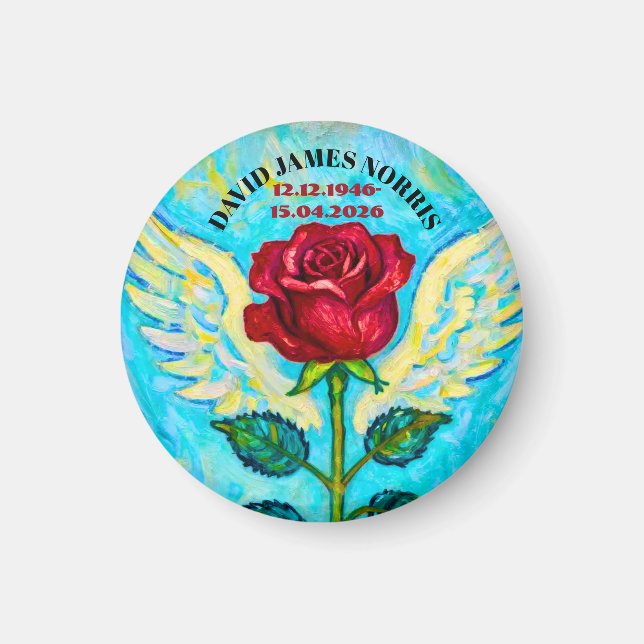 Angel Rose sympathy  Magnet (Front)