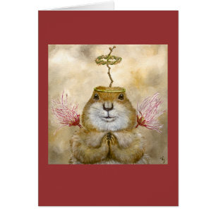 Angel Roy the prairie dog card