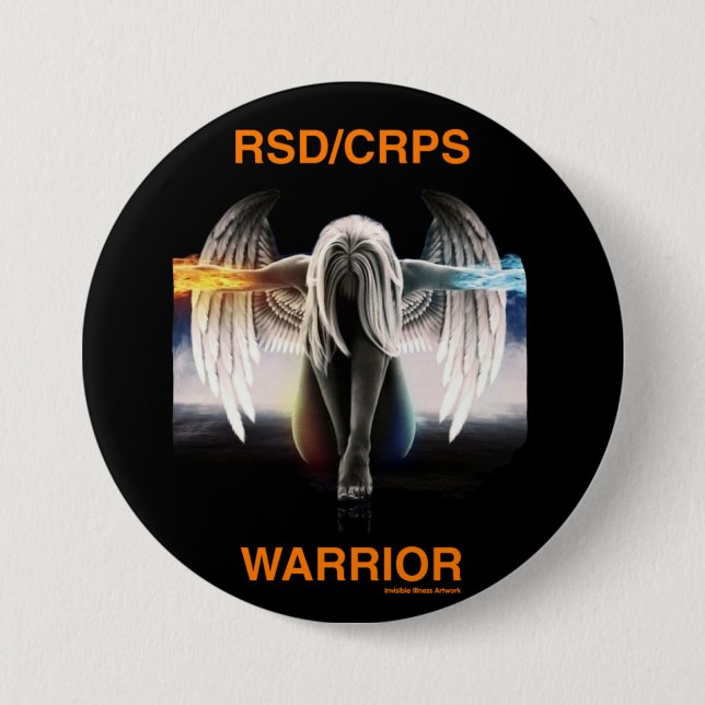 Angel...RSD/CRPS 3 Inch Round Button (Front)