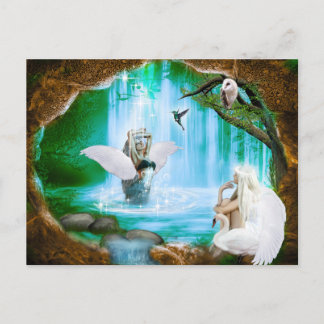 Angel Shower Postcard