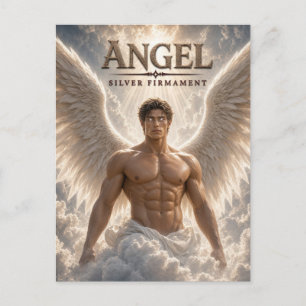 Angel Silver Firmament Dark Cinema Postcard