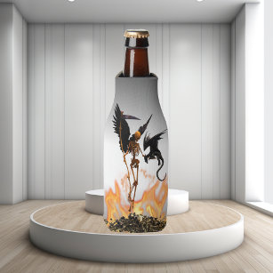 Angel Skeleton Grim Reaper Dragon Bottle Cooler