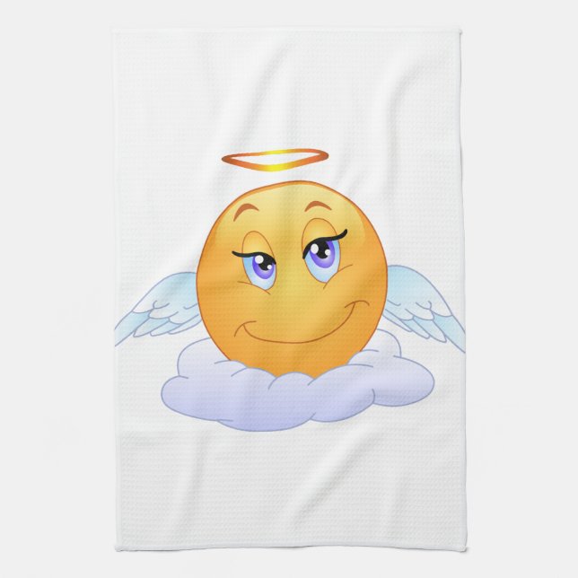 Angel smiley kitchen towel (Vertical)