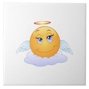 Angel smiley tile