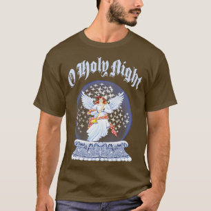 Angel Snow Globe O Holy Night Christmas T-Shirt