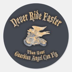 Angel Speed Classic Round Sticker