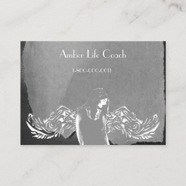 Angel Spiritual Lightworker Business Card (Front)