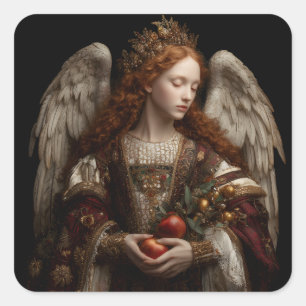 Angel Square Sticker
