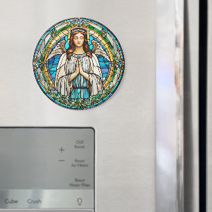 Angel Stained Glass Image for your Refrigerator Magnet