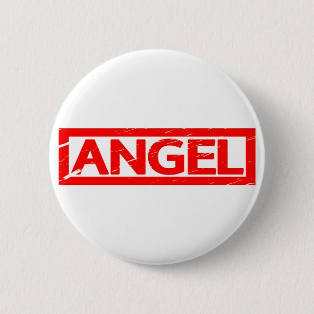 Angel Stamp 2 Inch Round Button (Front)
