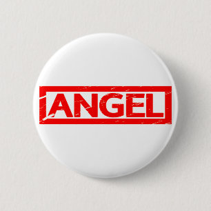 Angel Stamp 2 Inch Round Button