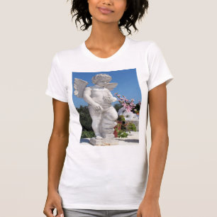 Angel Statue In White T-Shirt