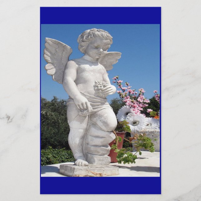 Angel Statue Stationery (Front)