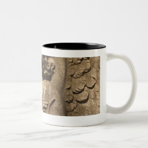 Angel Statue with Crossed Hands, Buenos Aires Two-Tone Coffee Mug