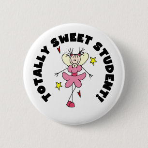Angel Sweet Student 2 Inch Round Button