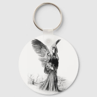 angel tattoo keychain