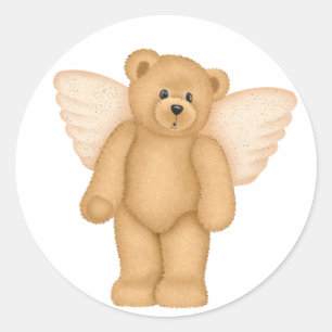 Angel Teddy Bear 4 Stickers