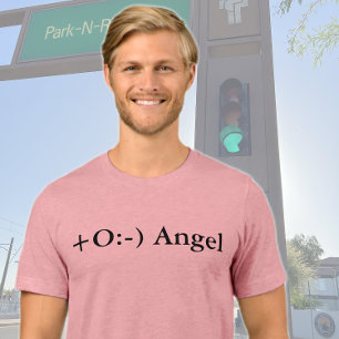 Angel Text Symbol Tri-Blend Shirt