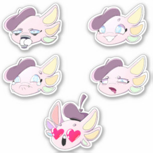 Angel the Axolotl Mini Stickers