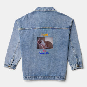 Angel the Sassy Cat Denim Jacket