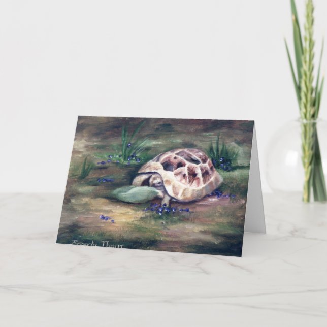 Angel Tortoise Blank Card (Front)