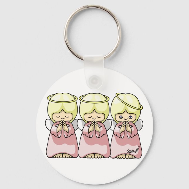 Angel Trio Keychain (Front)
