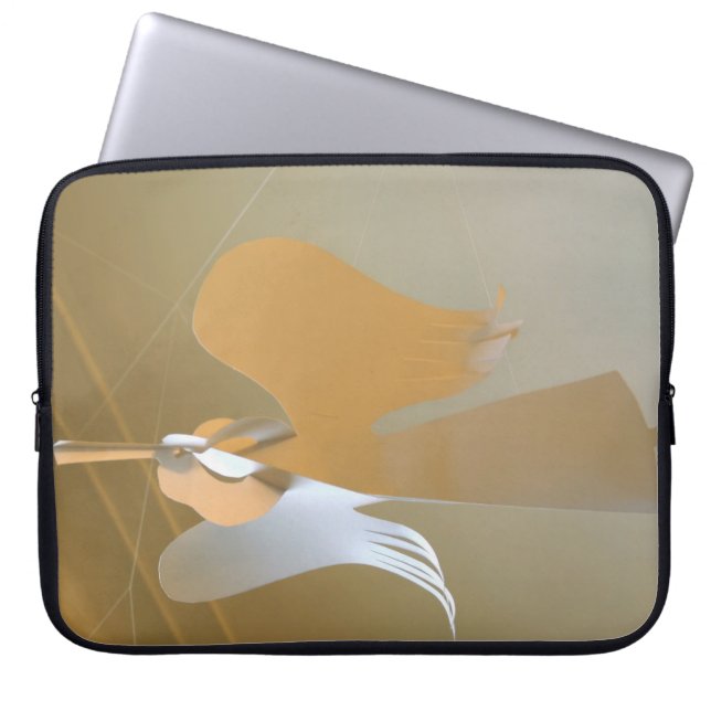 Angel trumpets laptop sleeve (Front)