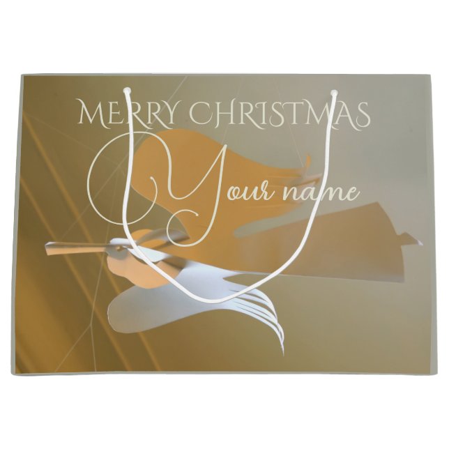 Angel trumpets large gift bag (Front)