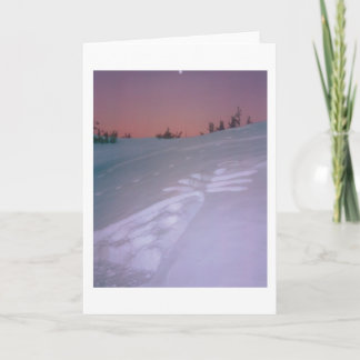 Angel under Moon Card