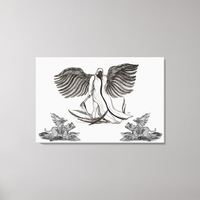 Angel Uriel Canvas Print (Front)