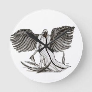 Angel Uriel Round Clock