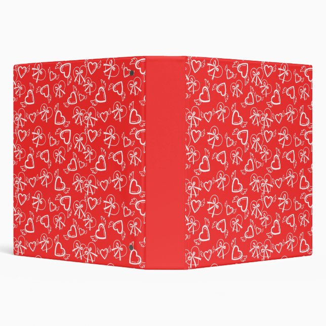 Angel Valentine's Hearts Pattern Binder (Background)