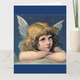 ANGEL VINTAGE CHILD BLANK GREETING CARD