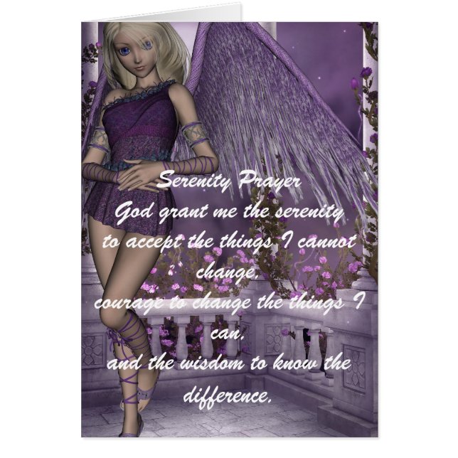 Angel Violet Charms Card (Front)