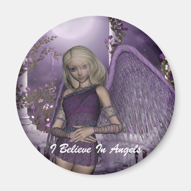 Angel Violet Charms Magnet (Devant)