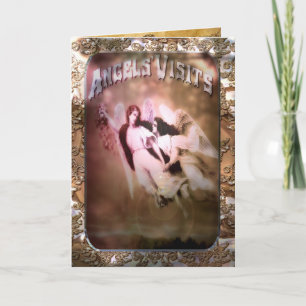 Angel Visits Customizable Card