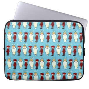 Angel Vs. Devil Pattern Laptop Sleeve
