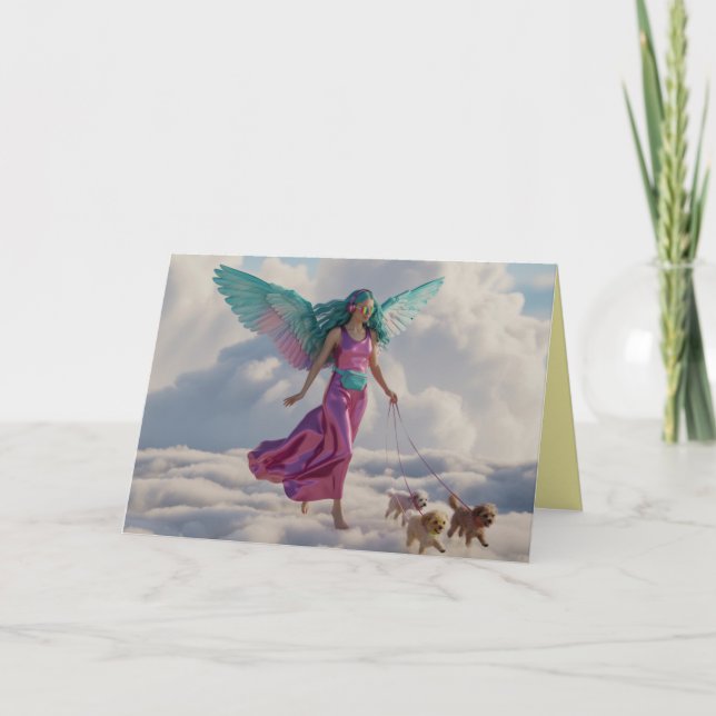 Angel Walkin' the Dog Card 2 (Front)