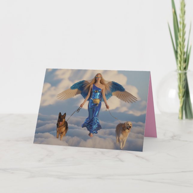 Angel Walkin' the Dog Card 5 (Front)