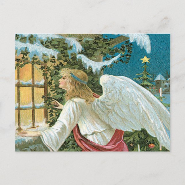 Angel Watching Postcard (Front)
