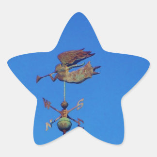 Angel Weather Vane Bright Blue Sky Star Sticker