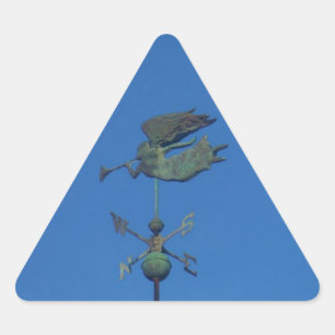 Angel Weather Vane Triangle Sticker