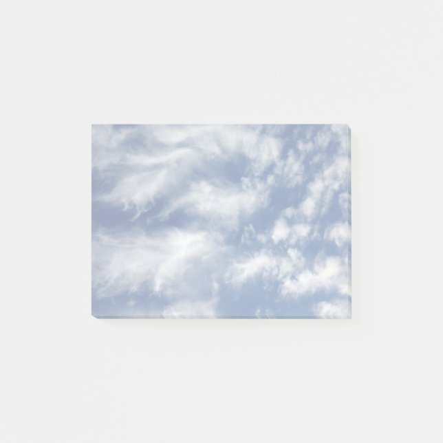 Angel Wing Clouds Faded Photo Post-it Notes (Front)