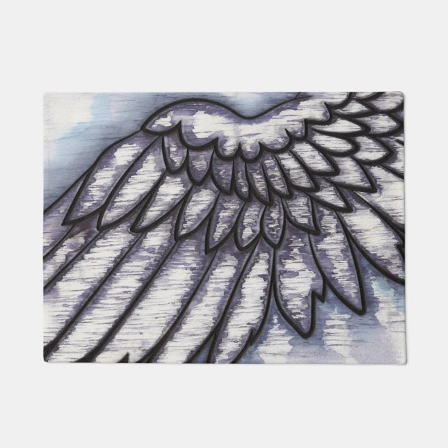 Angel Wing Doormat (Front)