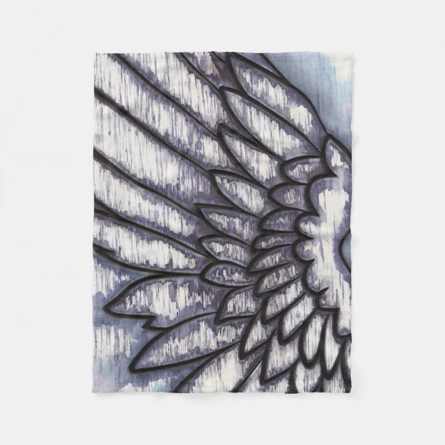 Angel Wing Fleece Blanket (Front)