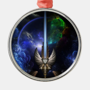 Angel Wing Sword Of Arkledious Space Premium Ornam Metal Ornament