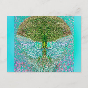 Angel Wing Tree of Life Postcard