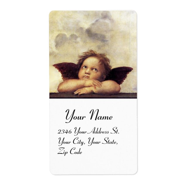 ANGEL / Winged Cherub,,brown,white (Front)