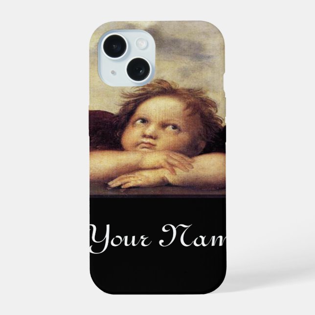 ANGEL ,Winged Cherub iPhone 15 Case (Back)