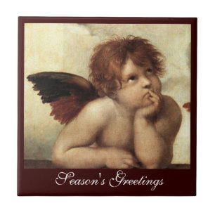 ANGEL / Winged Cherub Raffaello Sanzio Tile